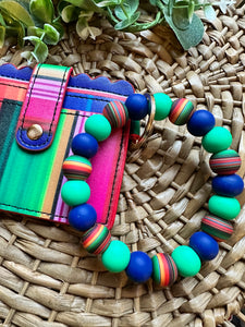 Serape Wristlet with Wallet